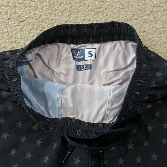 Chubbies Mens The Danger Zones 5.5” Shorts Black Stars Size Small - Picture 3 of 8